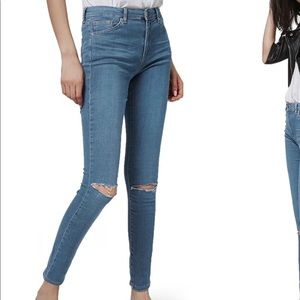 Topshop moto leigh skinny jeans